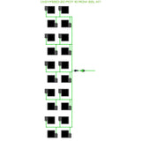 Alien Hydroponics EasyFeed 20 Pot 10 Row Kit