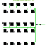 Alien Hydroponics EasyFeed 25 Pot 5 Row Kit