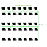 Alien Hydroponics EasyFeed 35 Pot 5 Row Kit