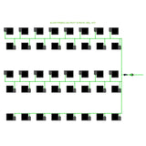 Alien Hydroponics EasyFeed 40 Pot 5 Row Kit