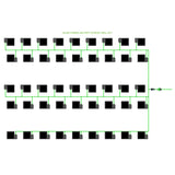 Alien Hydroponics EasyFeed 45 Pot 5 Row Kit