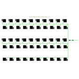 Alien Hydroponics EasyFeed 50 Pot 5 Row Kit