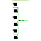 Alien Hydroponics EasyFeed 6 Pot 6 Row Kit