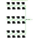 Alien Hydroponics EasyFeed 24 Pot 6 Row Kit