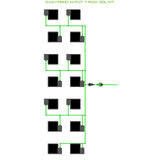 Alien Hydroponics EasyFeed 14 Pot 7 Row Kit