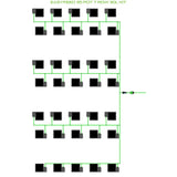 Alien Hydroponics EasyFeed 35 Pot 7 Row Kit