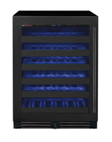 Allavino Reserva Series 50″ 34″ Tall Single Zone Left Hinge Black Stainless Steel Wine Cooler Refrigerator