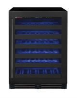 Allavino Reserva Series 50 Bottle Single Zone Built-in Luxury Wine Refrigerator with Black Stainless Steel Door - Right Hinge