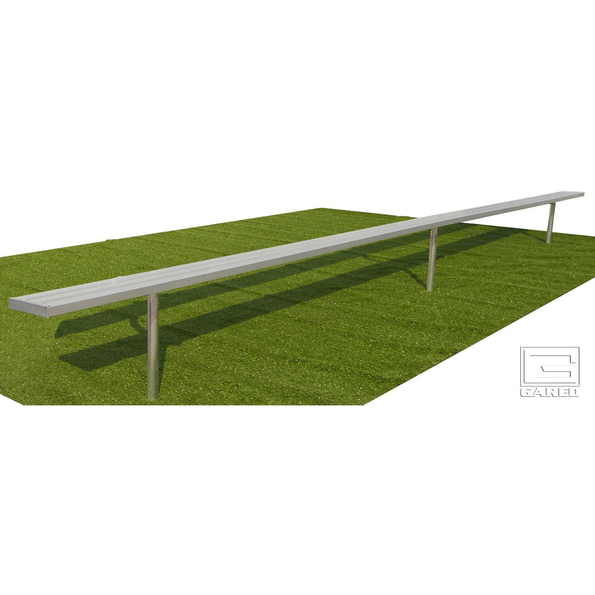 Gared Spectator 15' Backless Inground Bench Aluminum Bleacher BE15IG