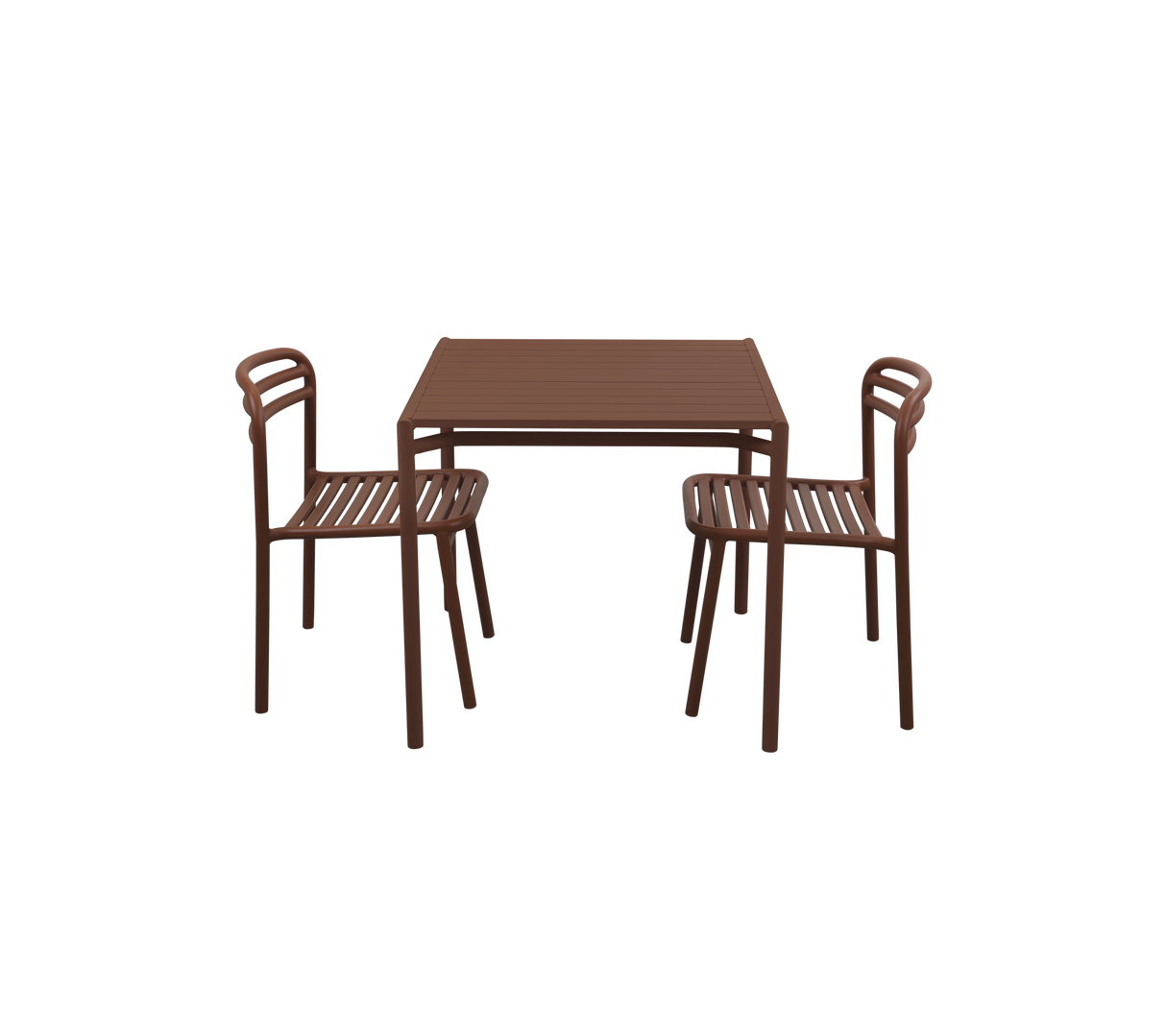 Bliss Dining Table with 2 Chairs Outdoor Dining Set