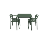 Bliss Dining Table with 2 Armchairs Outdoor Dining Set