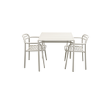 Bliss Dining Table with 2 Armchairs Outdoor Dining Set
