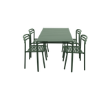Bliss Rectangular Dining Table with 4 Chairs Outdoor Dining Set