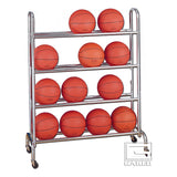 Gared 4‑Tier Ball Rack 16‑Ball Capacity Sports Storage Rack BR-16