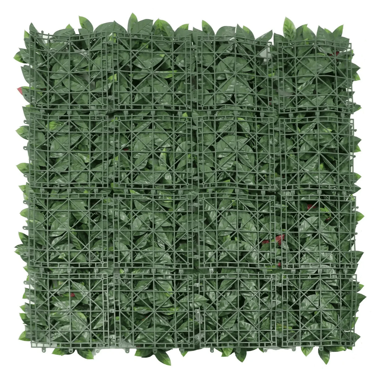 Designer Plants USA Artificial Photinia Hedge Panel 40 x 40 Commercial Grade UV Resistant