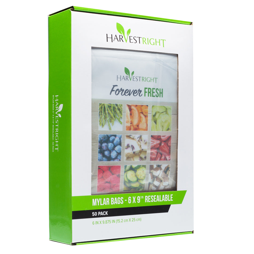 Harvest Right 50 Pack 6" x 9.75" Resealable Mylar Bags