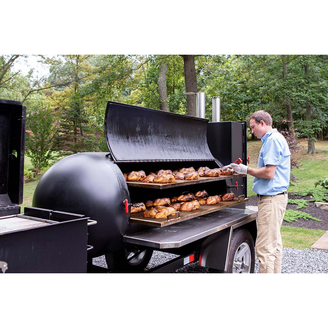 Meadow Creek TS250 Offset Tank Smoker and Trailer