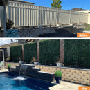 Designer Plants USA Artificial Photinia Hedge Panel 40 x 40 Commercial Grade UV Resistant