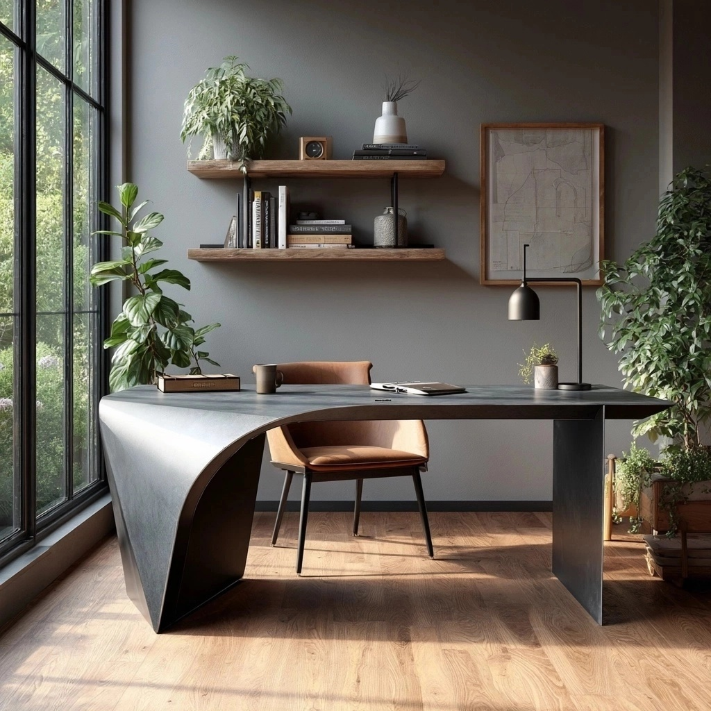 Carbon Designs The Buemont Office Desk - Polished