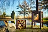 RB73 BloX Outdoor Wood Storage Rack Firewood Storage Rack
