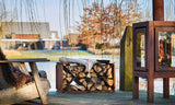 RB73 BloX Outdoor Wood Storage Rack Firewood Storage Rack