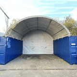 Chery Industrial 20x20 ft Container Shelter with Closed Back Panel