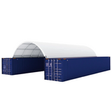 Chery Industrial 20x40 ft Container Shelter with Closed Back Panel