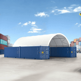 Chery Industrial 20x40 ft Container Shelter with Closed Back Panel