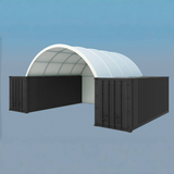 Chery Industrial 20x40 ft Container Shelter with Closed Back Panel