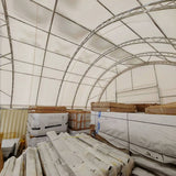 40’ x 40’ x 15’ Container Shelter with Closed Back Panel
