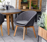 Peacock Outdoor Dining Chair 5454RODGT-5454YSN92