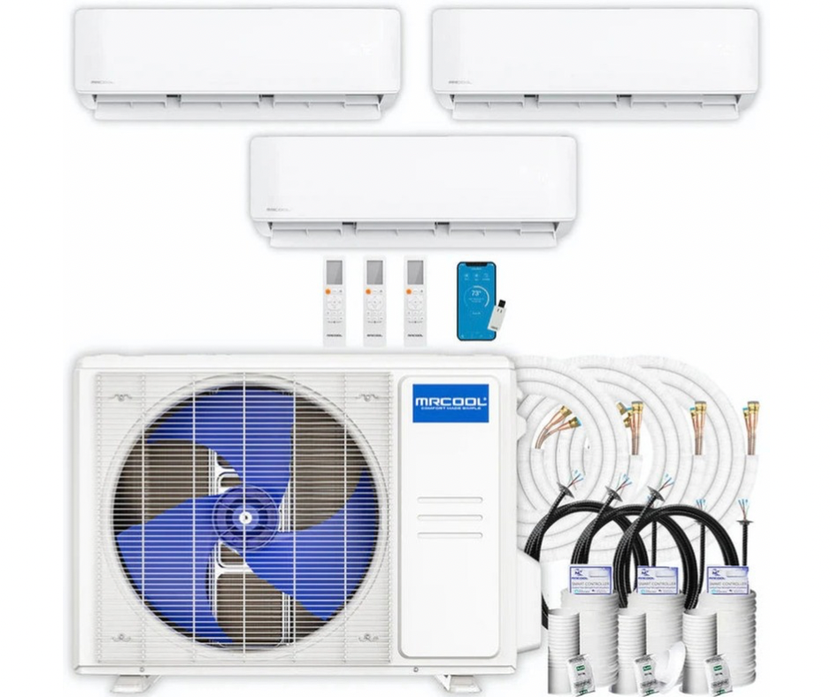 MRCOOL DIY 5th Gen Multi-Zone 3-Zone 36,000 BTU 23 SEER2 Ductless Mini-Split Air Conditioner & Heat Pump DIYM336HPW00D21