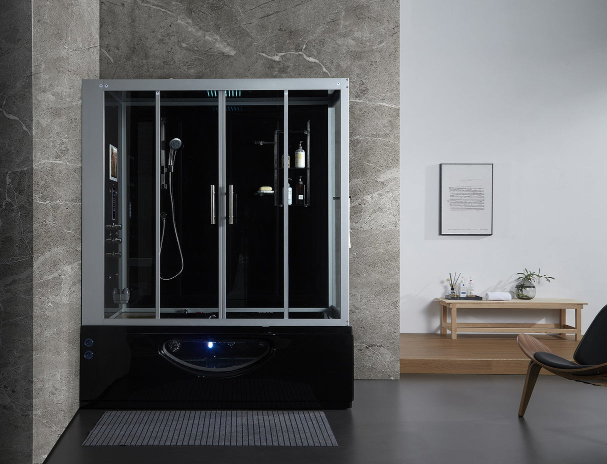 Maya Bath Platinum Catania-L 71″ × 38″ × 88″ Steam Shower
