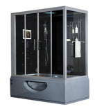 Maya Bath Platinum Catania-L 71″ × 38″ × 88″ Steam Shower
