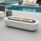 HearthArtSinn Volcano 11 Curved Stainless Steel Painted Fire Pit