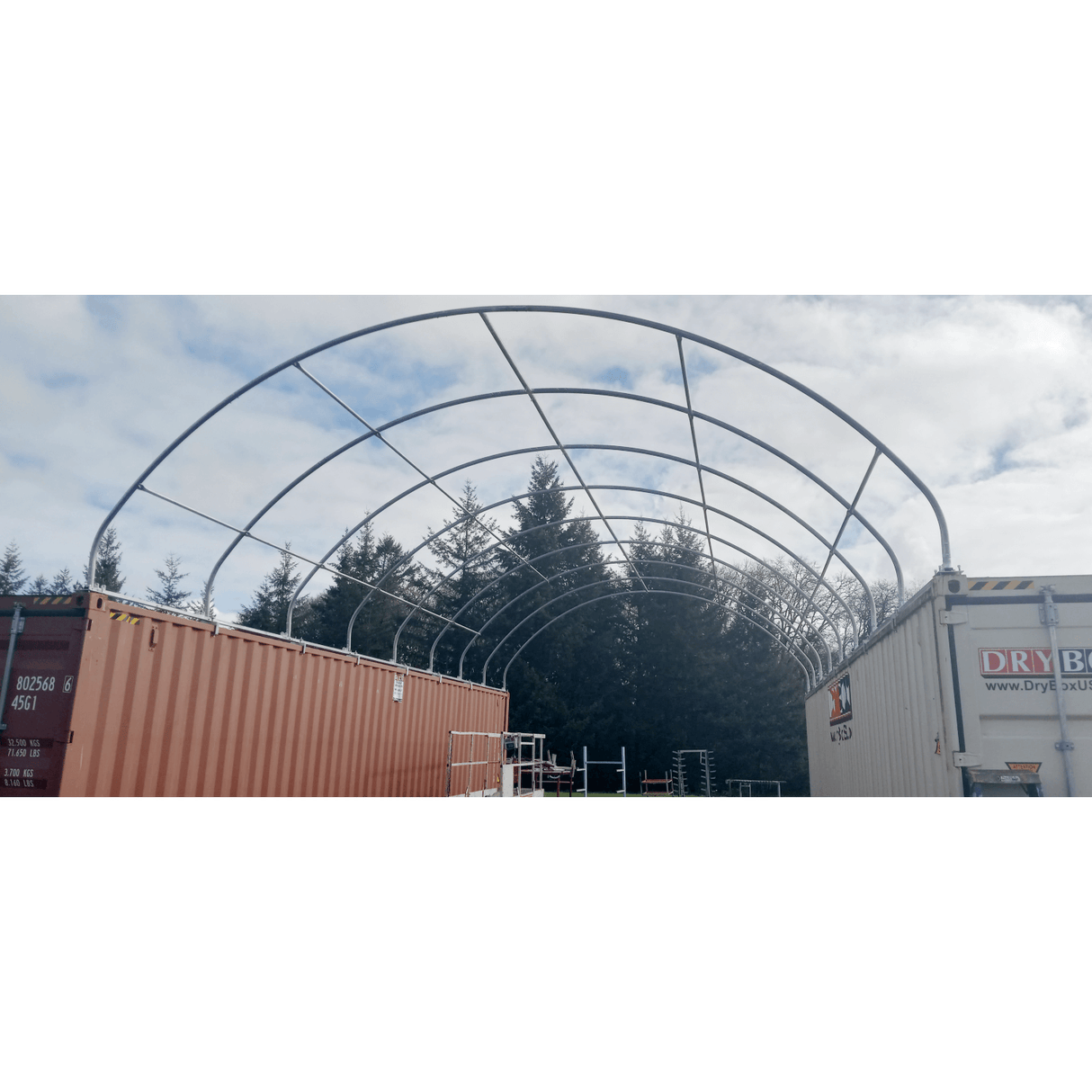 Chery Industrial C2040 20’ x 40’ PE Dome Container Shelter