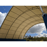 Chery Industrial 40'x40'x15' Double Truss Shipping Container Canopy Shelter, Outside