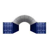 Chery Industrial C2040 20’ x 40’ PE Dome Container Shelter