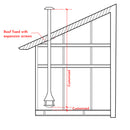 Cylindrical suspended glass wood burning fireplace Ash 2