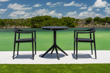 Rainbow Outdoor Kennedy Set of 2 Stackable Armchair-Anthracite