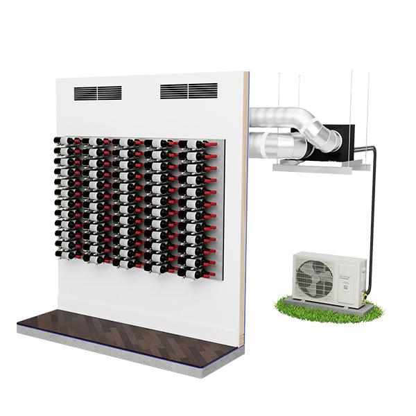 WhisperKool Platinum Split 8000 Ducted Wine Cellar Cooling System S-WKPS8000-115-FD-5