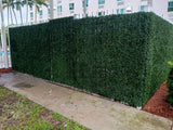 Designer Plants USA Dark Artificial Boxwood Wall 40" x 40" 11SQ FT Commercial Grade UV Resistant
