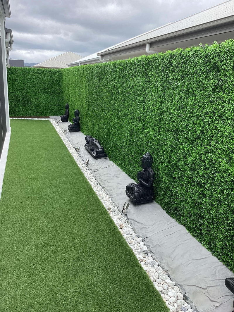 Designer Plants USA Premium Bright Artificial Boxwood Wall 40" x 40" Commercial Grade
