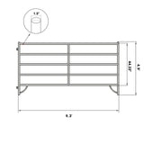Chery Industrial 10x5 ft Cattle Panels Livestock Fence Panels, 28pcs