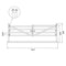 Chery Industrial 20 ft Farm Metal Driveway Gate with Diagonal Tubes, Dual Swing