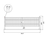 Chery Industrial 20 ft Steel Farm Metal Driveway Gate