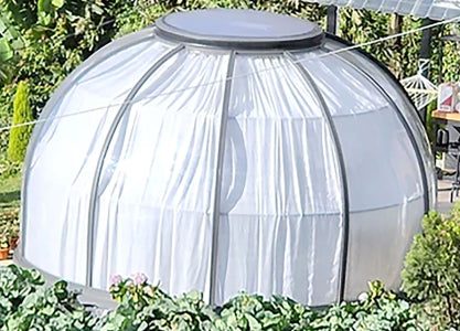 Domespaces Polycarbonate Pool & Hot Tub Domes Year-Round Use