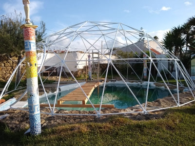 Domespaces Polycarbonate Pool & Hot Tub Domes Year-Round Use