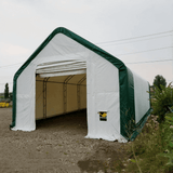 Chery Industrial Gold Mountain Double Truss Arch Storage Shelter 20′ W × 40′ L × 16′ H