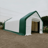 Chery Industrial Gold Mountain Double Truss Arch Storage Shelter 20′ W × 40′ L × 16′ H